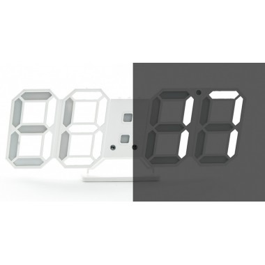 Светодиодные цифровые часы в виде цифр White clock Светодиодные цифровые часы в виде цифр White clock