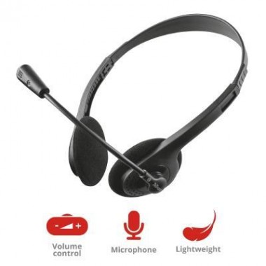Наушники Trust Primo Chat 3.5mm BLACK (21665) Наушники Trust Primo Chat 3.5mm BLACK (21665)