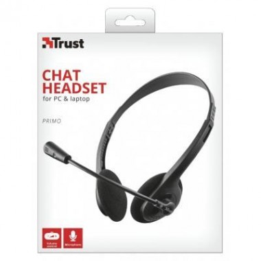 Наушники Trust Primo Chat 3.5mm BLACK (21665) Наушники Trust Primo Chat 3.5mm BLACK (21665)