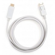 Кабель мультимедийный DisplayPort M to HDMI M 1.8m Vinga (VCPDPHDMI1.8WH)
