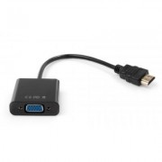Переходник HDMI M to VGA F 0.15m 1080p black Vinga (VCPAHDMIM2VGAFBK)