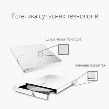 Оптический привод DVD-RW ASUS SDRW-08D2S-U LITE/WHT/G/AS (90-DQ0436-UA221KZ)