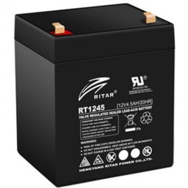 Батарея к ИБП Ritar AGM RT1245, 12V-4.5Ah, Black (RT1245B) Батарея к ИБП Ritar AGM RT1245, 12V-4.5Ah, Black (RT1245B)