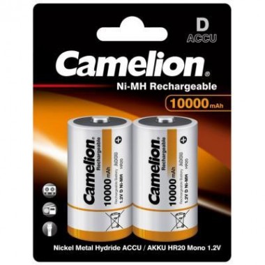 Аккумулятор Camelion D 10000mAh Ni-MH * 2 R20-2BL (NH-D10000BP2) Аккумулятор Camelion D 10000mAh Ni-MH * 2 R20-2BL (NH-D10000BP2)