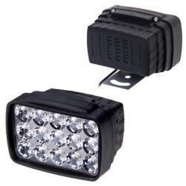 2шт. Фары LED AUR 10W/9-32V/15LED 48784 90х60мм прямоугольная (2шт)