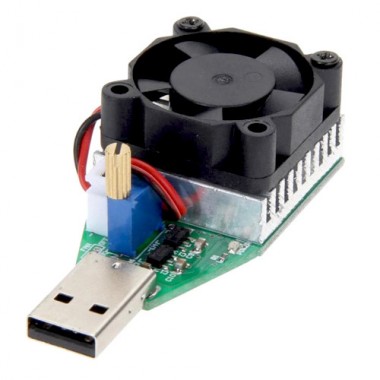 USB нагрузка с охлаждением 15Вт, нагрузочный резистор для тестера USB нагрузка с охлаждением 15Вт, нагрузочный резистор для тестера