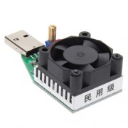 USB нагрузка с охлаждением 15Вт, нагрузочный резистор для тестера
