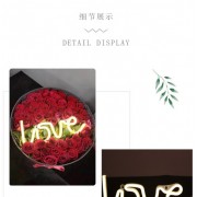 Неоновый ночник-светильник надпись Love LED для комнаты usb + батарейки