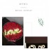 Неоновый ночник-светильник надпись Love LED для комнаты usb + батарейки