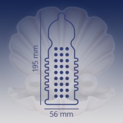 Презервативы Contex Extra Sensation с крупными точками и ребрами 12 шт. (5052197051506)