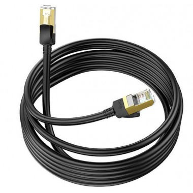 Кабель мережі HOCO LAN RJ45 Level copper gigabit ethernet cable US02, 5 м, чорний Кабель мережі HOCO LAN RJ45 Level copper gigabit ethernet cable US02, 5 м, чорний