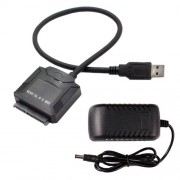 Переходник USB 3.0 - SATA 2.5/3.5 для жесткого диска HDD SSD до 5Гбит/с с БП