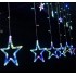 Гірлянда штора STAR CURTAIN MULTI 7753 Зірки, різнокольорова