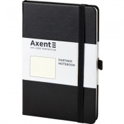 Книга записная Axent Partner, 125x195 мм, 96 листов, точка, черная (8306-01-A)