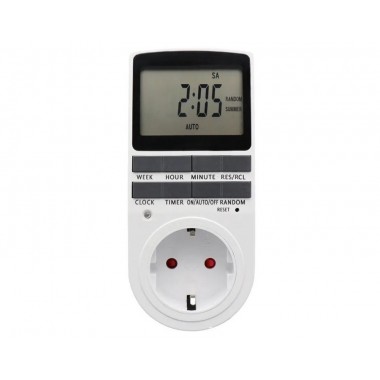 Розетка з таймером електронна тижнева Timer Socket KWE-TM02-EU 8747