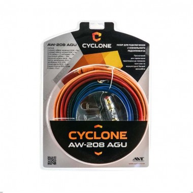 Набор для подключения 2-канального усилителя CYCLONE AW-208 AGU Набор для подключения 2-канального усилителя CYCLONE AW-208 AGU