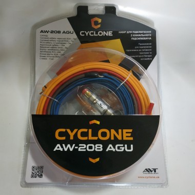 Набор для подключения 2-канального усилителя CYCLONE AW-208 AGU Набор для подключения 2-канального усилителя CYCLONE AW-208 AGU