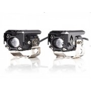 2шт. Фари LED лазерні (Bi) S-18 40W/40W (W/Y) 3000L (MINI 26мм) корпус IP-68 (к-т 2шт)