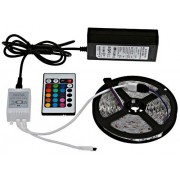 Світлодіодна стрічка SMD 5050 RGB 5м з пультом і блоком живлення MHZ