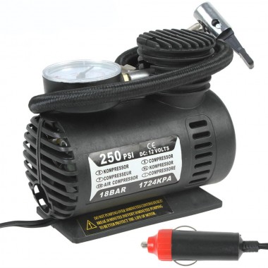 Автомобільний компресор 250PSI 10-12Amp 25л Ji030
