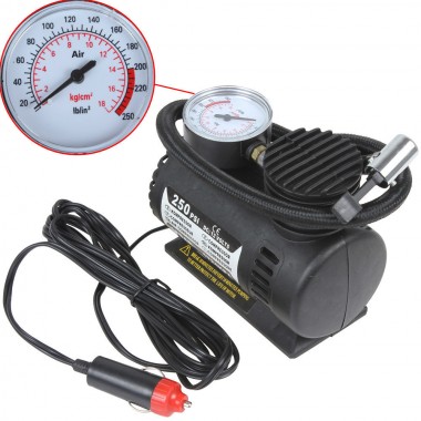 Автомобільний компресор 250PSI 10-12Amp 25л Ji030