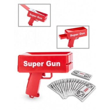 Пистолет который стреляет деньгами Super Money Gun