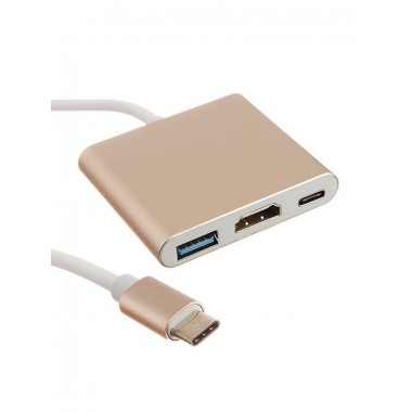 Адаптер HD-U03 USB 3.1 Type-C to HDMI+PD+USB3.0 Адаптер HD-U03 USB 3.1 Type-C to HDMI+PD+USB3.0