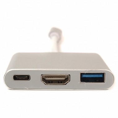 Адаптер HD-U03 USB 3.1 Type-C to HDMI+PD+USB3.0 Адаптер HD-U03 USB 3.1 Type-C to HDMI+PD+USB3.0