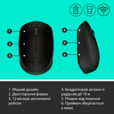 Мышка Logitech M170 Grey (910-004642)