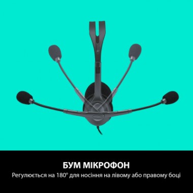 Наушники Logitech H111 Stereo Headset with 1*4pin jack (981-000593)