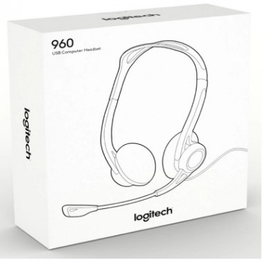 Наушники Logitech PC 960 Stereo Headset USB (981-000100)