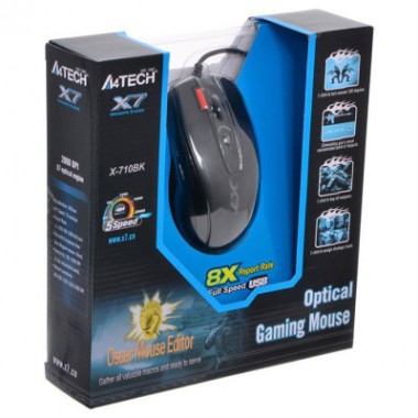 Мышка A4Tech X-710BK black (4711421757874)