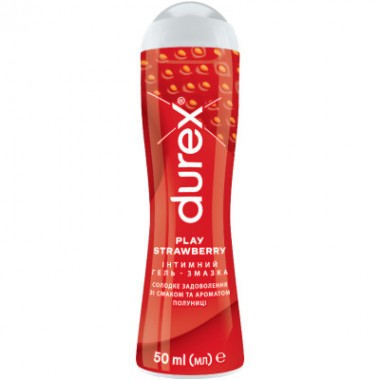 Интимный гель-смазка Durex Play Saucy Strawberry со вкусом и ароматом клубники (лубрикант) 50 мл (4820108005280)