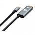 Кабель мультимедийный USB-C to DisplayPort M 1.5m v1.2 4K60Hz PD 100W port Vinga (VCPVCCD1215PD)