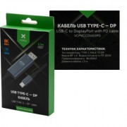 Кабель мультимедийный USB-C to DisplayPort M 1.5m v1.4 8K60Hz PD 100W port Vinga (VCPVCCD1415PD)