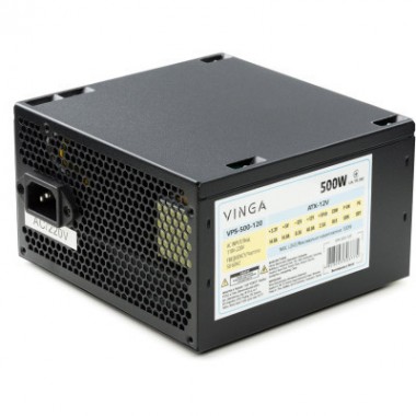 Блок питания Vinga 500W ОЕМ (VPS-500-120) Блок питания Vinga 500W ОЕМ (VPS-500-120)