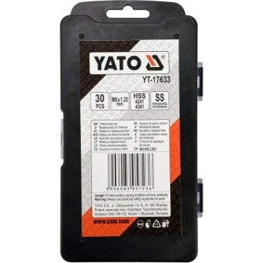 Набор инструментов Yato для ремонта резьбы M8x1,25 (YT-17633)