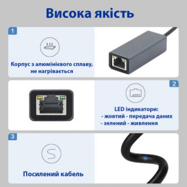 Переходник USB 3.0 to RJ45 Gigabit Lan Dynamode (DM-AD-GLAN)
