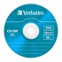 Диск CD Verbatim CD-RW 700Mb 12X SlimBox 5шт Color (43167)