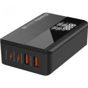 Зарядное устройство ColorWay Power Delivery GaN (2USB-A + 2USB TYPE-C) (100W) black (CW-CHS041PD-BK)