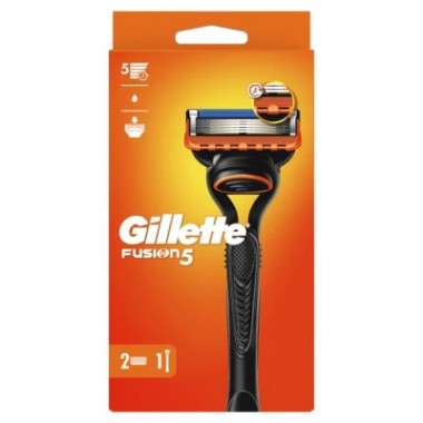 Бритва Gillette Fusion5 с 2 сменными картриджами (7702018874125/7702018866946)