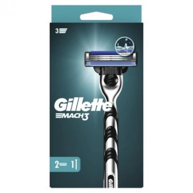 Бритва Gillette Mach3 с 2 сменными картриджами (7702018020706/7702018020676) Бритва Gillette Mach3 с 2 сменными картриджами (7702018020706/7702018020676)