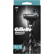 Бритва Gillette Mach3 Charcoal Древесный уголь С 2 сменными картриджами (8700216074308)