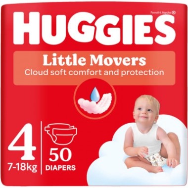 Подгузники Huggies Little Movers 4 (7-18 кг) Jumbo 50 шт (5029053567587) Подгузники Huggies Little Movers 4 (7-18 кг) Jumbo 50 шт (5029053567587)