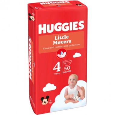 Подгузники Huggies Little Movers 4 (7-18 кг) Jumbo 50 шт (5029053567587) Подгузники Huggies Little Movers 4 (7-18 кг) Jumbo 50 шт (5029053567587)