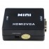 Конвертер HDMI - VGA, видео, аудио, 1080p
