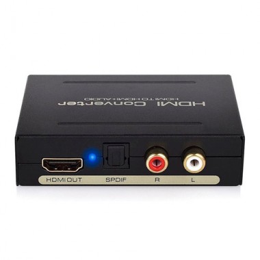 Экстрактор аудио, преобразователь HDMI, SPDIF, Toslink, RCA, тюльпан