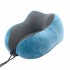 Дорожный набор для сна 3в1, подушка подголовник Memory foam, маска, беруши