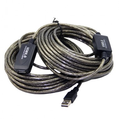 USB 2.0 удлинитель активный репитер, кабель AM - AF, 20м USB 2.0 удлинитель активный репитер, кабель AM - AF, 20м