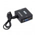 Конвертер VGA - HDMI, видео, аудио, 1080p, черный